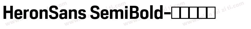 HeronSans SemiBold字体转换